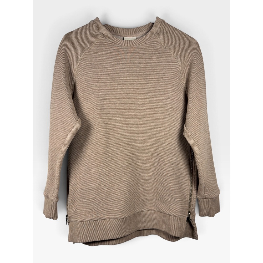 Varley Manning Sweatshirt | Oatmeal Ottoman Rib | Small